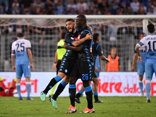 Napoli di rimonta contro la Lazio: 1-2 e aggancio alla Juventus