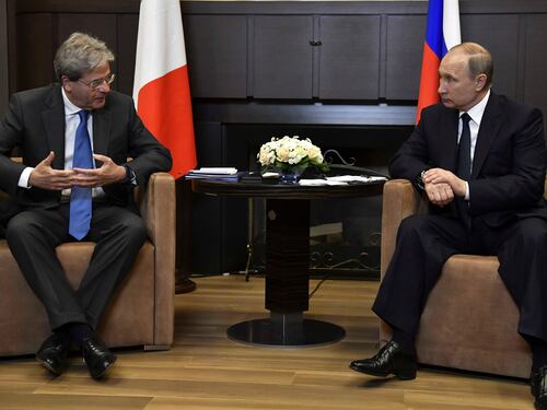 Gentiloni a Putin: "No a rinnovo sanzioni con pilota automatico"