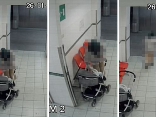 Quell’ultima carezza della mamma prima di abbandonare il figlio