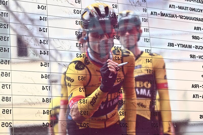 Primoz Roglic Giro tappa 12 partenza