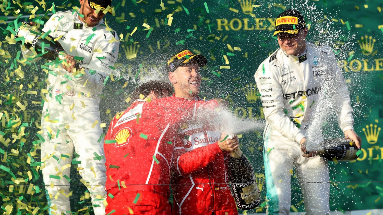 Vettel al settimo cielo: "Successo fantastico, forza Ferrari"