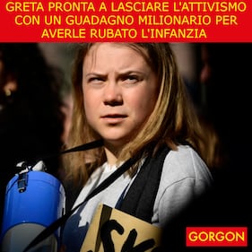 Ecco la satira del giorno. Greta lascia l'attivismo 1