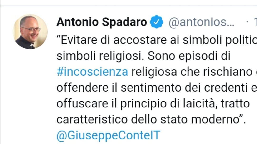 Ora lo "spin doctor" del Papa twitta l'attacco di Conte a Salvini