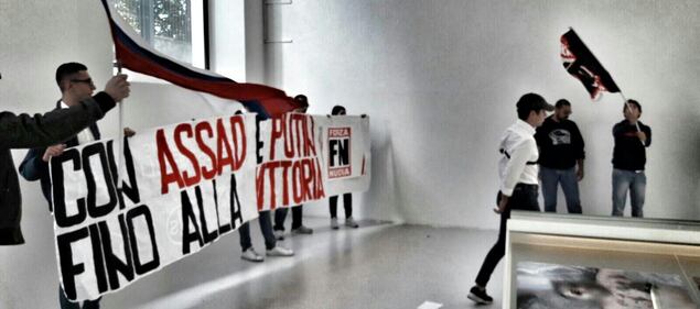 Le bandiere di Fn contro "Caesar" 2