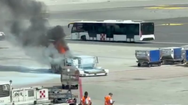 Malpensa, container bagagli prende fuoco: cosa è successo