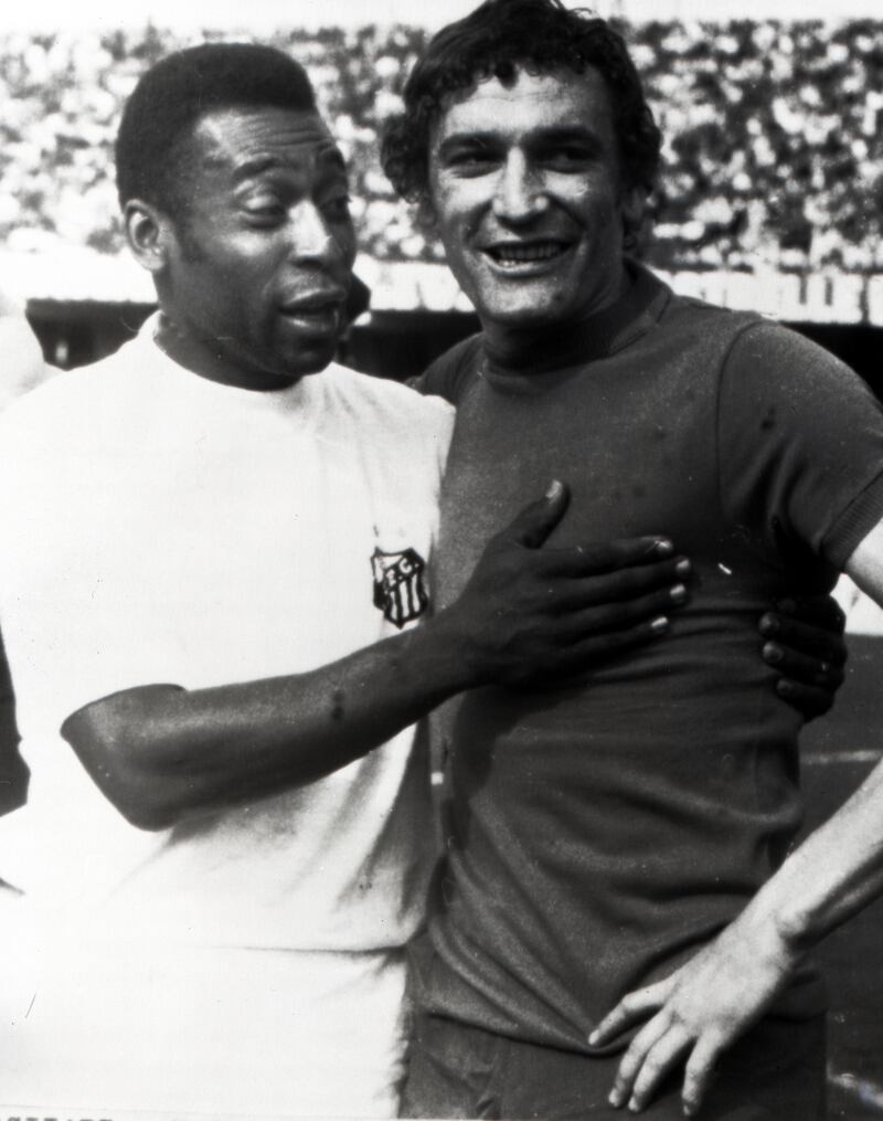 Gigi Riva con Pelè