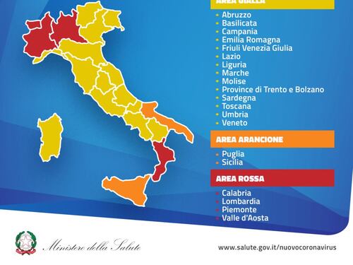 La folle mappa del Covid: "Oggi gialli? Domani rossi"