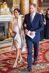 I duchi di Sussex al 50esimo anniversario dell'investitura del Principe di Galles  7