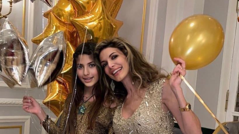 Maria Monsè e la "cresima da favola" della figlia Perla Maria