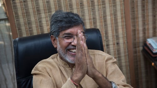 Satyarthi festeggia il premio 1