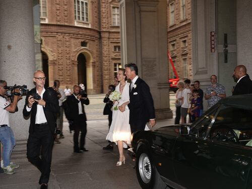 Le nozze di Eva Herzigova con Gregorio Marsiaj