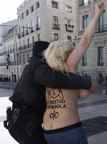La protesta delle Femen in Spagna 3