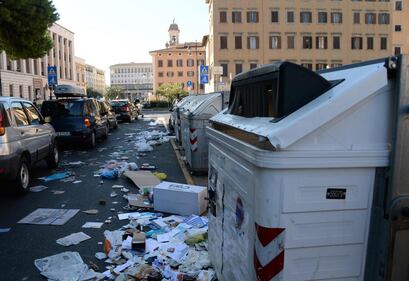 Spazzini in sciopero a Livorno 3