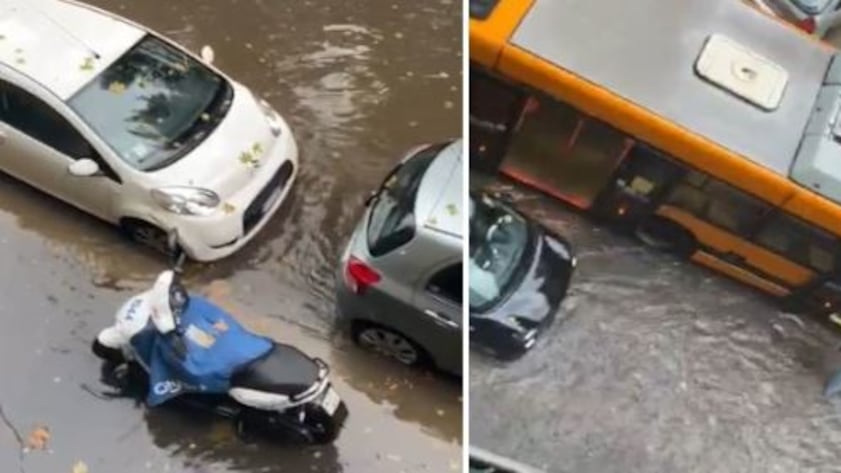 Una bomba d'acqua su Milano: esonda il Seveso e allaga tutto