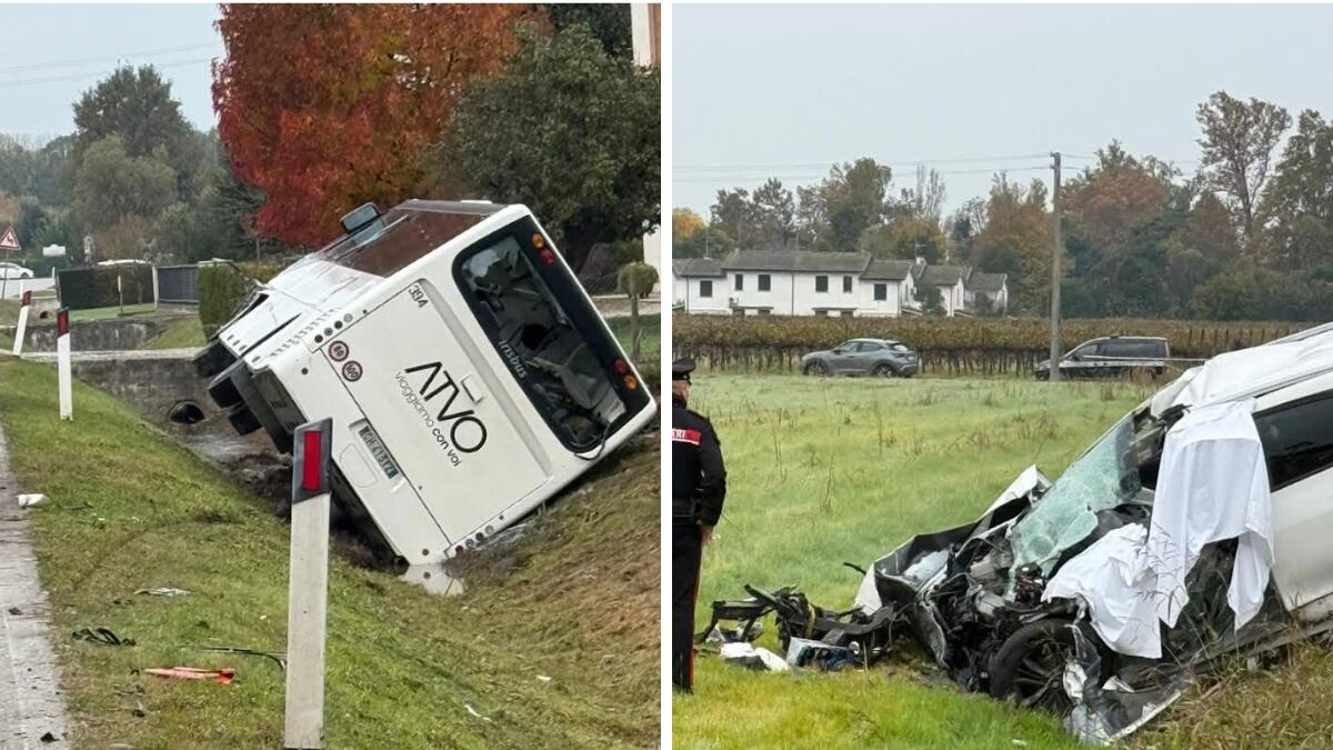 Scontro tra bus scolastico e suv, a bordo 50 studenti: un morto e diversi feriti in provincia di Treviso