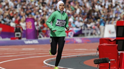 Sarah Attar alle Olimpiadi di Londra 1
