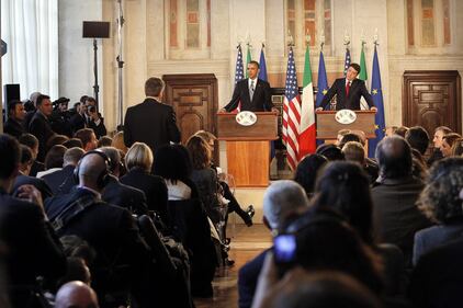 Renzi e Obama, la conferenza stampa 6