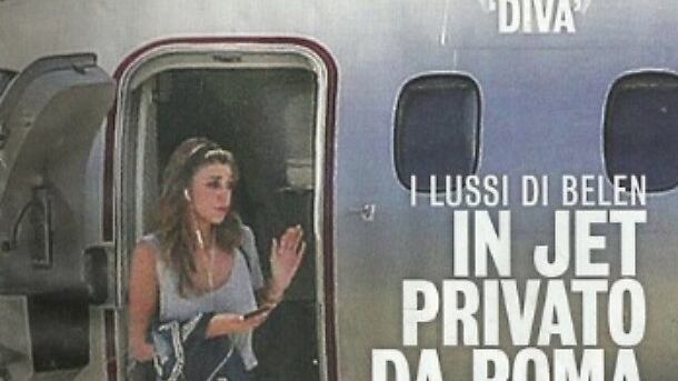 Belen Rodriguez e Iannone: viaggi in jet privato
