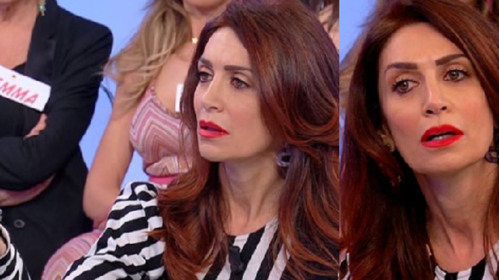 Barbara De Santi lancia oggetti contro Marcello e inciampa