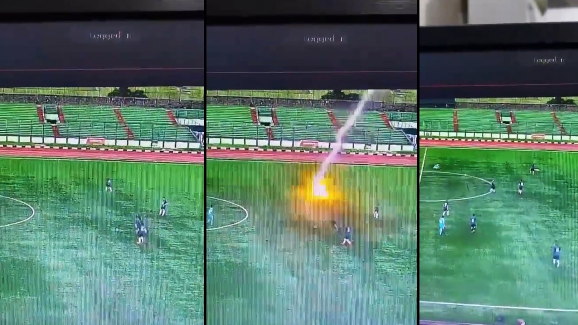 Orrore in campo: colpito da un fulmine, muore durante una partita di calcio