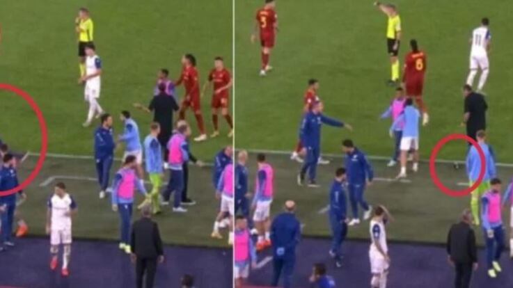 Sarri colpito da una ciabatta durante il derby: ecco chi è stato