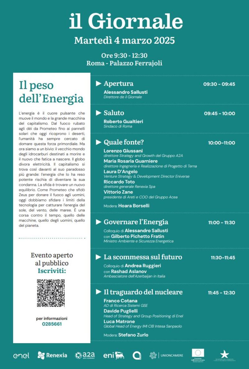 Evento il Giornale 4 marzo 2025