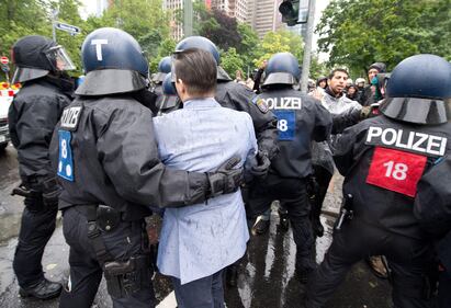 La protesta dei Blockupy 5