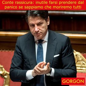 La satira del giorno: Conte ci rassicura 1