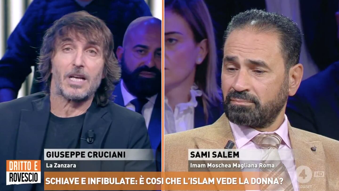 “Pratica barbara legata all'islam”. Cruciani mette ko l’imam Salem