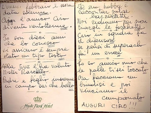 Ciro Ferrara e quella poesia scritta da Vialli nel 1995