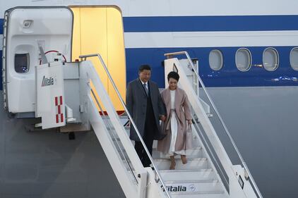L'arrivo a Fiumicino di Xi Jinping 8