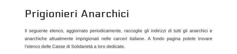 Raccolta fondi anarchici