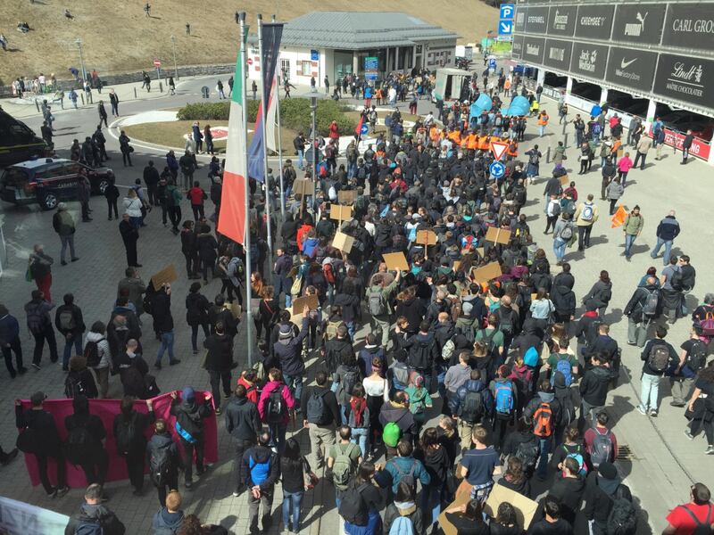 Brennero, manifestazione pro migranti 4