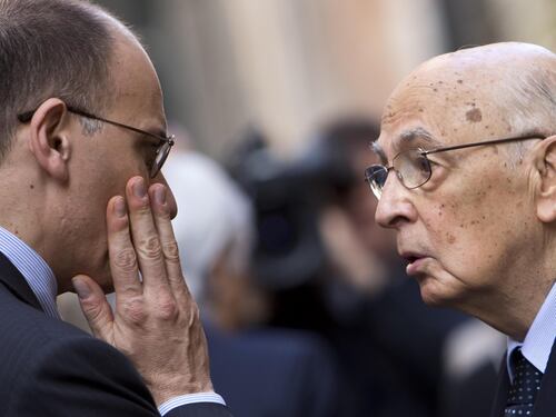 Incontro Letta-Napolitano: fiducia alle Camere la prossima settimana