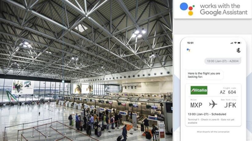 Malpensa e Linate, per chi vola tutte le informazioni a portata di voce con l'assistenza vocale Google