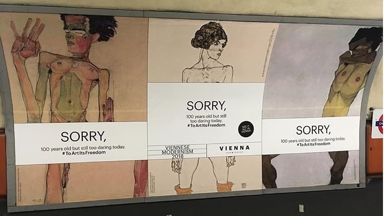 Londra, censurati i nudi di Schiele: "Sono troppo audaci per la metropolitana"