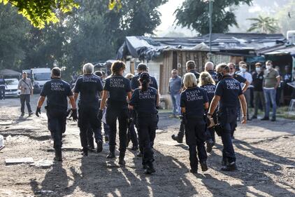 Le immagini dello sgombero del campo nomadi al Foro Italico 6