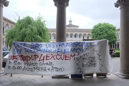 Milano, scontri all'Università Statale 12