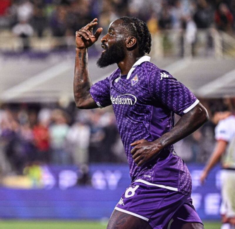 M'Bala Nzola trova il primo centro in viola (via Ac Fiorentina)