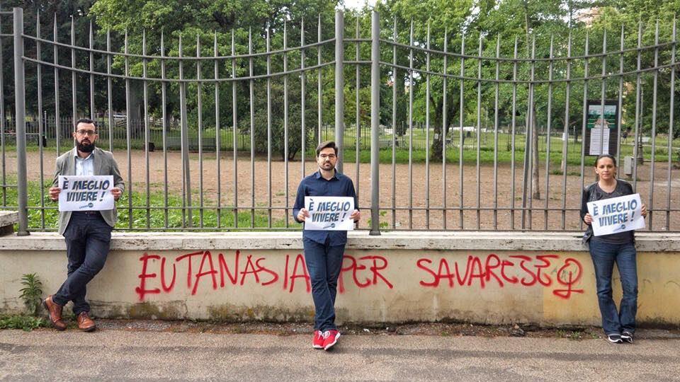 "Eutanasia per Savarese": scritta choc contro l'attivista pro life