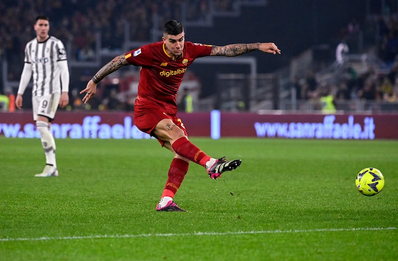 Mancini gol Roma Juventus