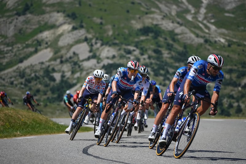 Tour tappa 18 Vingegaard discesa