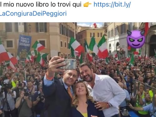 Scanzi "scivola" su una bufala per infangare la Meloni e Salvini