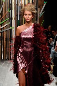 Le modelle sfilano alla Mercedes-Benz Fashion Week 8