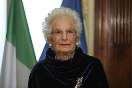 La senatrice Liliana Segre arriva al Senato 1