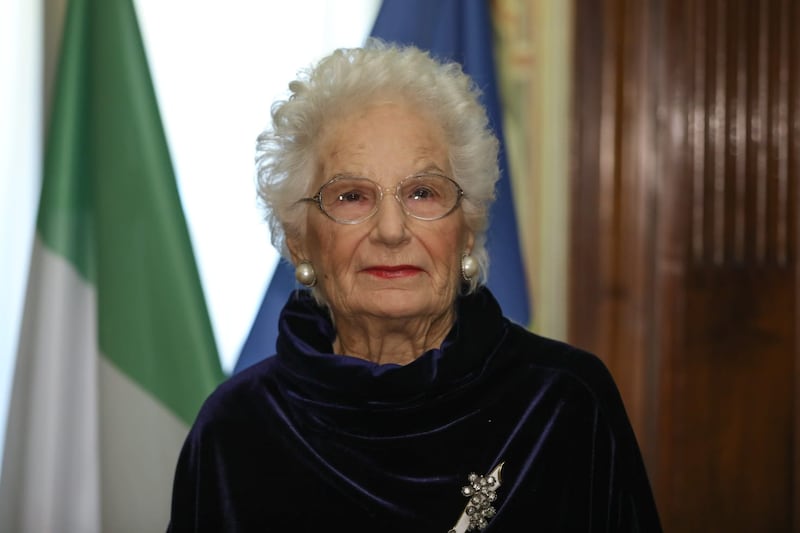 La senatrice Liliana Segre arriva al Senato 1