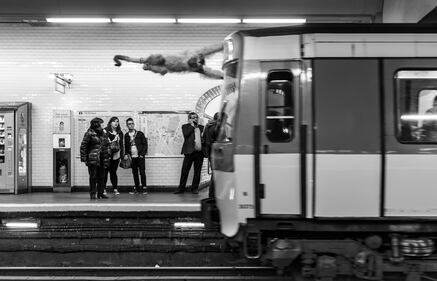 La metrò parigina diventa savana 11