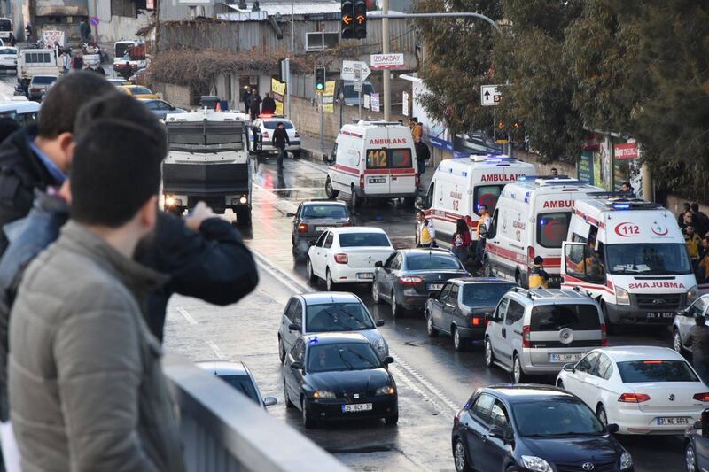La scena dell'attentato a Izmir 1
