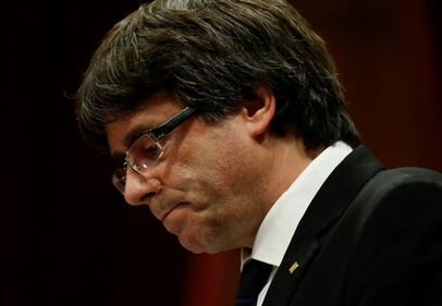 Le fasi del discorso sull'indipendenza di Puigdemont 21
