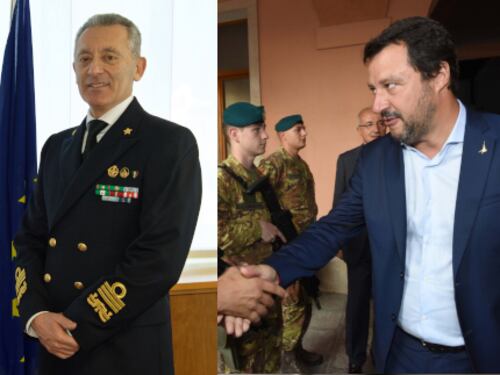 Guardia costiera, l'ammiraglio può affondare. M5S lo difende, Salvini gelido